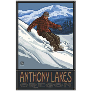 Anthony Lakes Oregon Snowboarder Edge